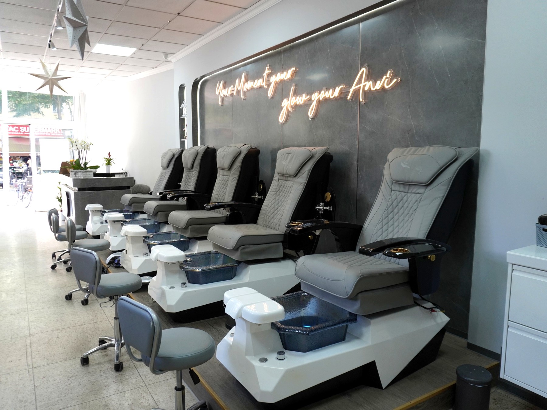 Pediküre Bereich bei ANVI Beauty