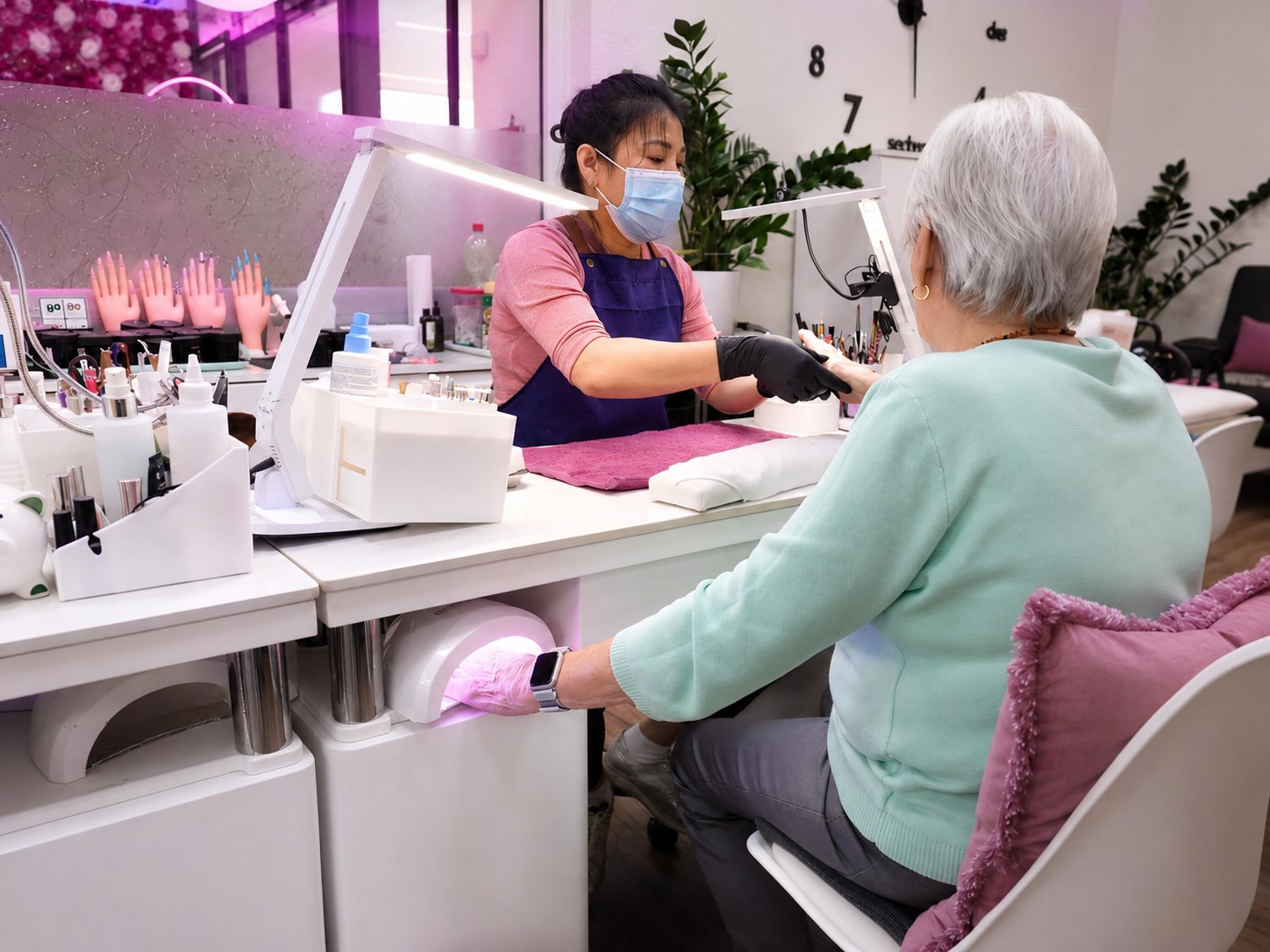 Auffüllen Farbe bei RIA Nagelstudio